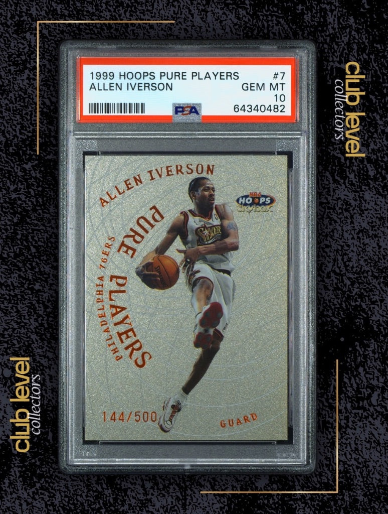 1999 Fleer Hoops Pure Players Allen Iverson #7 /500 PSA 10