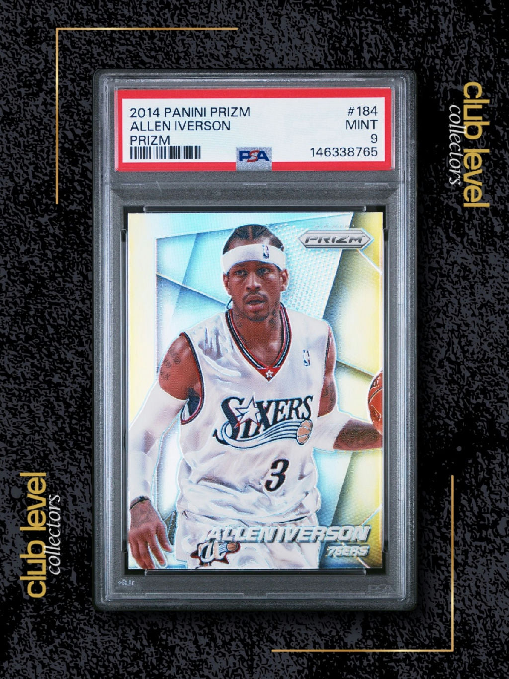 2014 Panini Prizm Allen Iverson #184 PSA 9