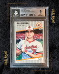 1989 Fleer Expletive on Bat Handle Bill Ripken #616A BGS 9