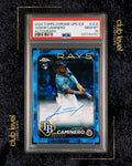 2024 Topps Chrome Update Sapphire Blue Sapphire Autograph Junior Caminero #JCA RC /199 PSA 10