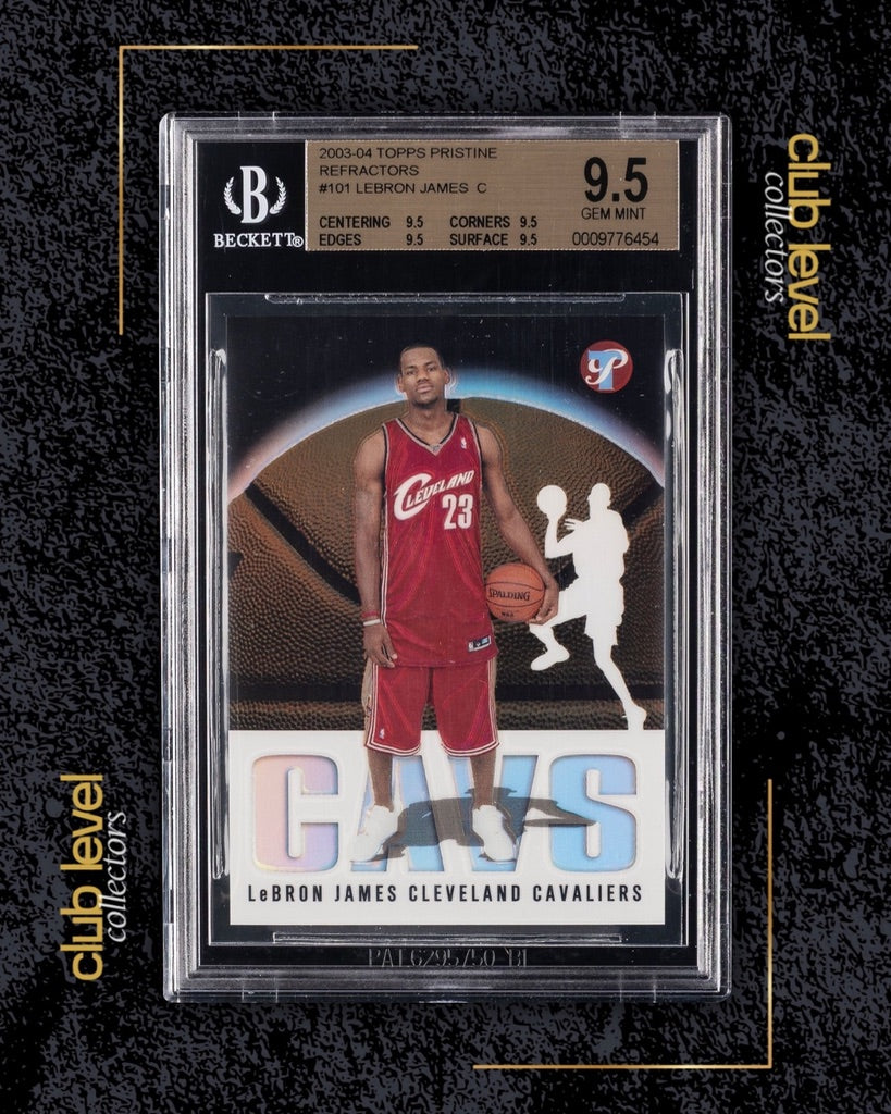 2003 Topps Pristine Refractors LeBron James #101 RC /1999 BGS 9.5