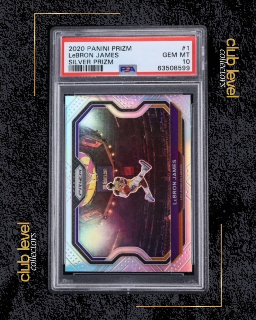 2020 Panini Prizm Silver Prizm LeBron James #1 PSA 10