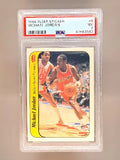 1986 Fleer Sticker Michael Jordan #8 PSA 7