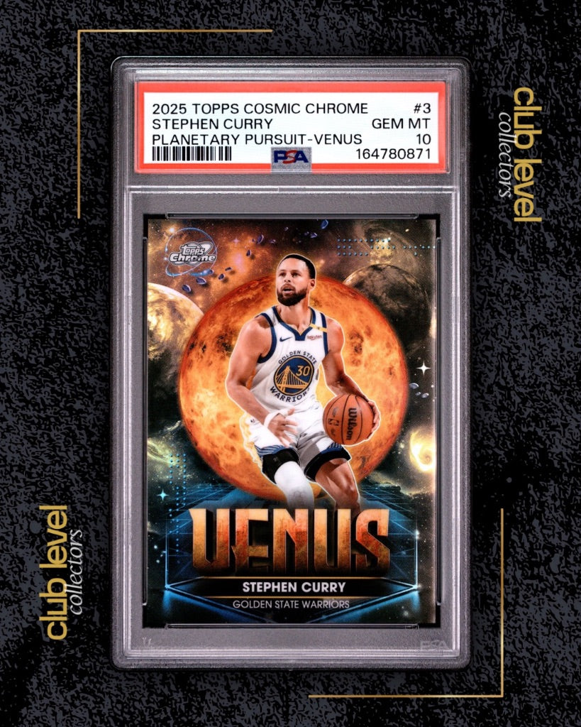 2025 Topps Cosmic Chrome Planetary Pursuit-Venus Stephen Curry #3 PSA 10