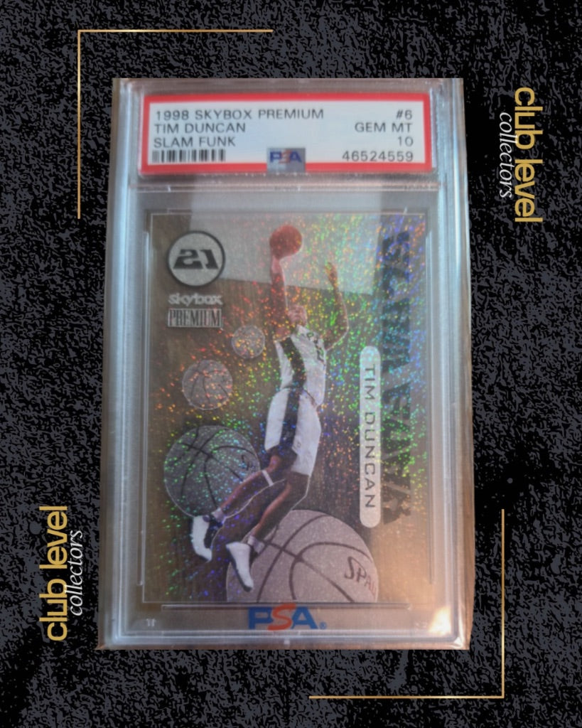 1998 SkyBox Premium Slam Funk Tim Duncan #6 SF PSA 10