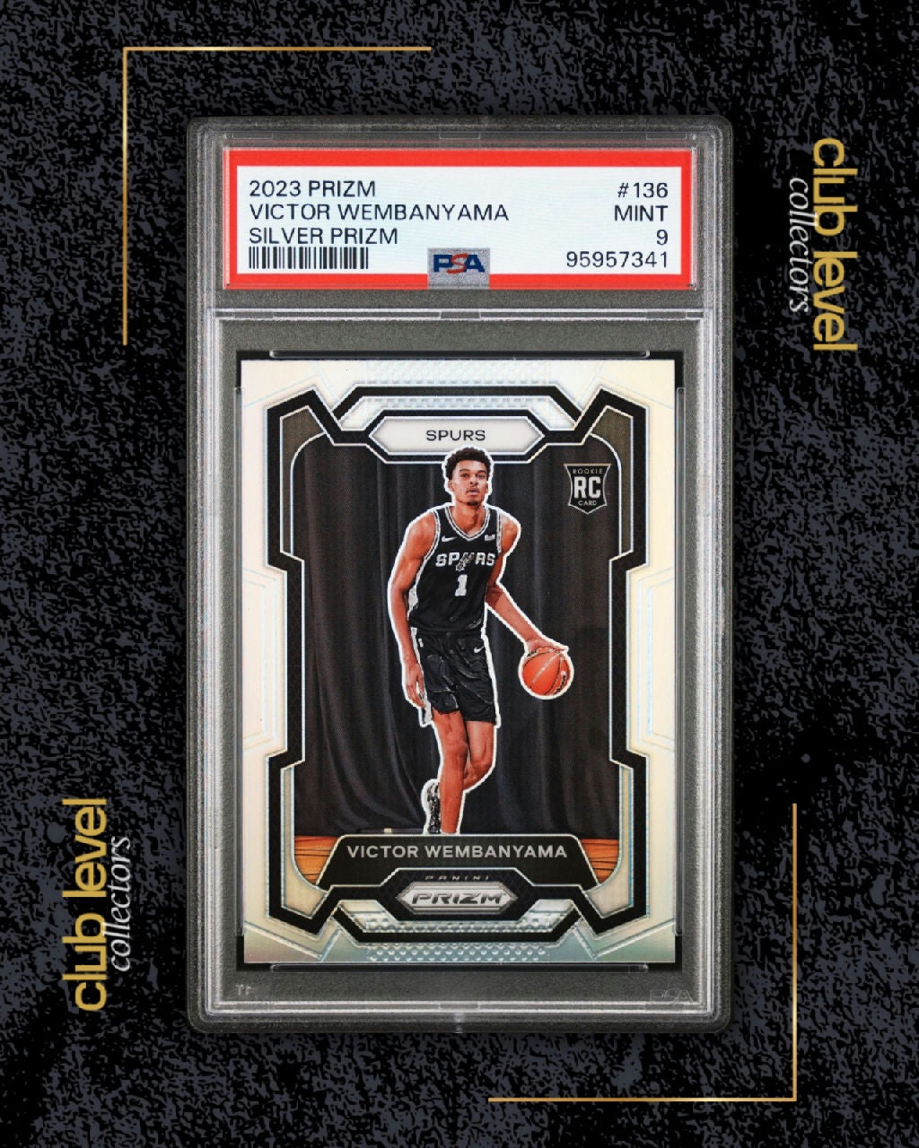 2023 Panini Prizm Silver Prizm Victor Wembanyama #136 RC PSA 9