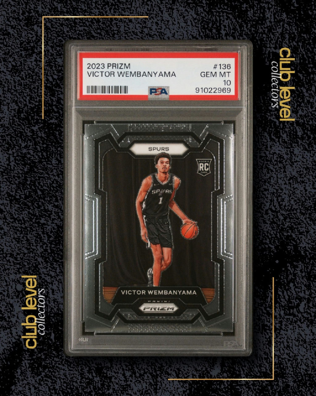 2023 Panini Prizm Victor Wembanyama #136 RC PSA 10